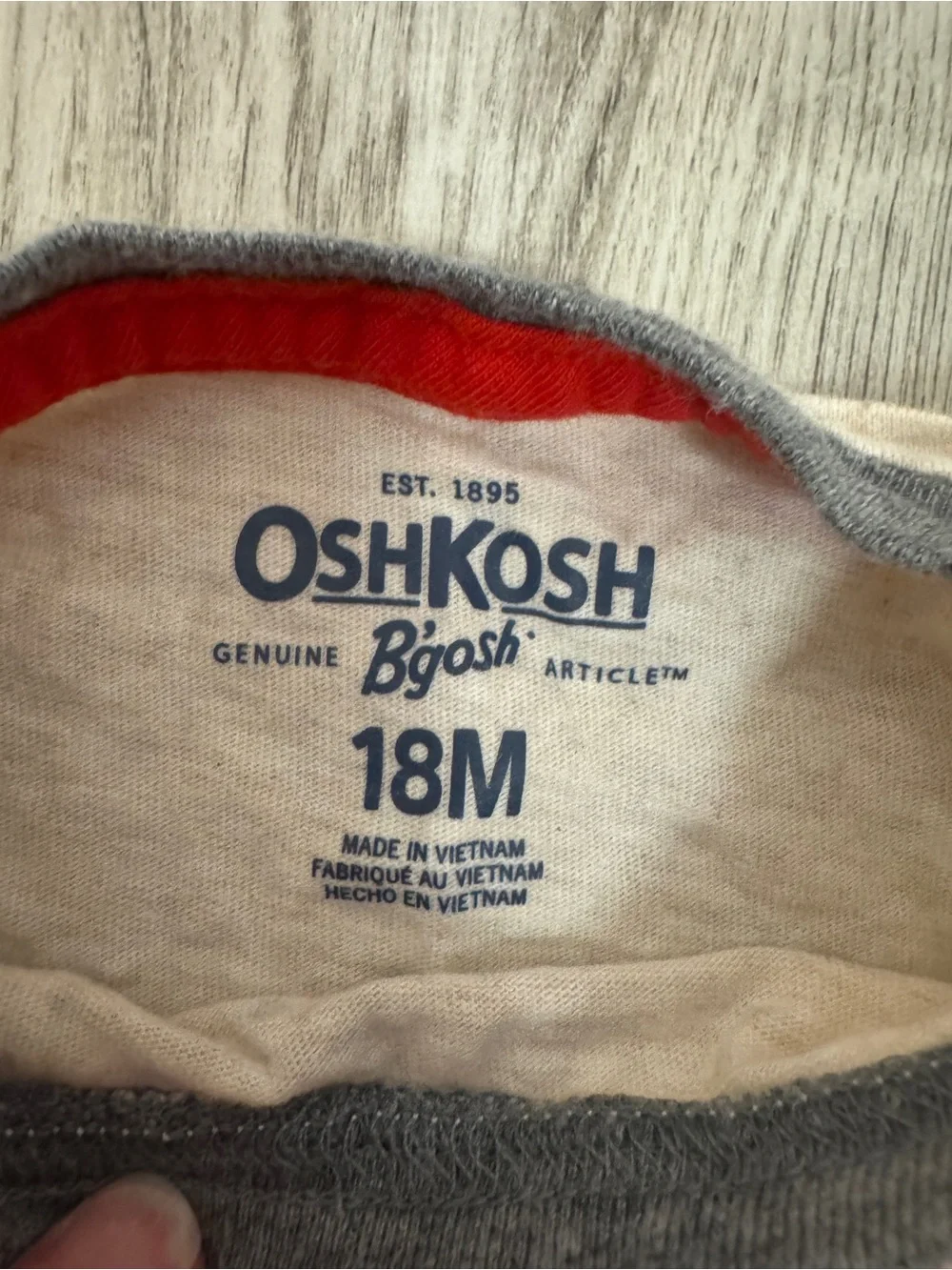 OshKosh B'gosh Christmas Holiday Long Sleeve Onesie